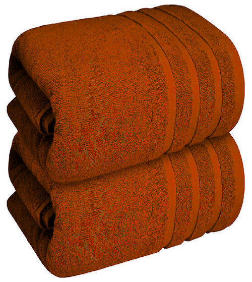 Absorbent cotton bath sheets for spa-quality comfort